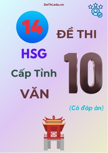 14 Đề thi HSG cấp Tỉnh môn Văn 10 (Có đáp án)